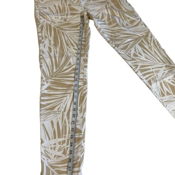 Zac & Rachel Women's Palm Leaf Print Pants Stretch Fit Size 8 - Picture 9 of 11